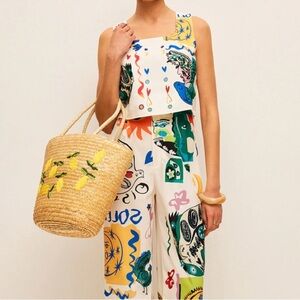 Commense printed pants set